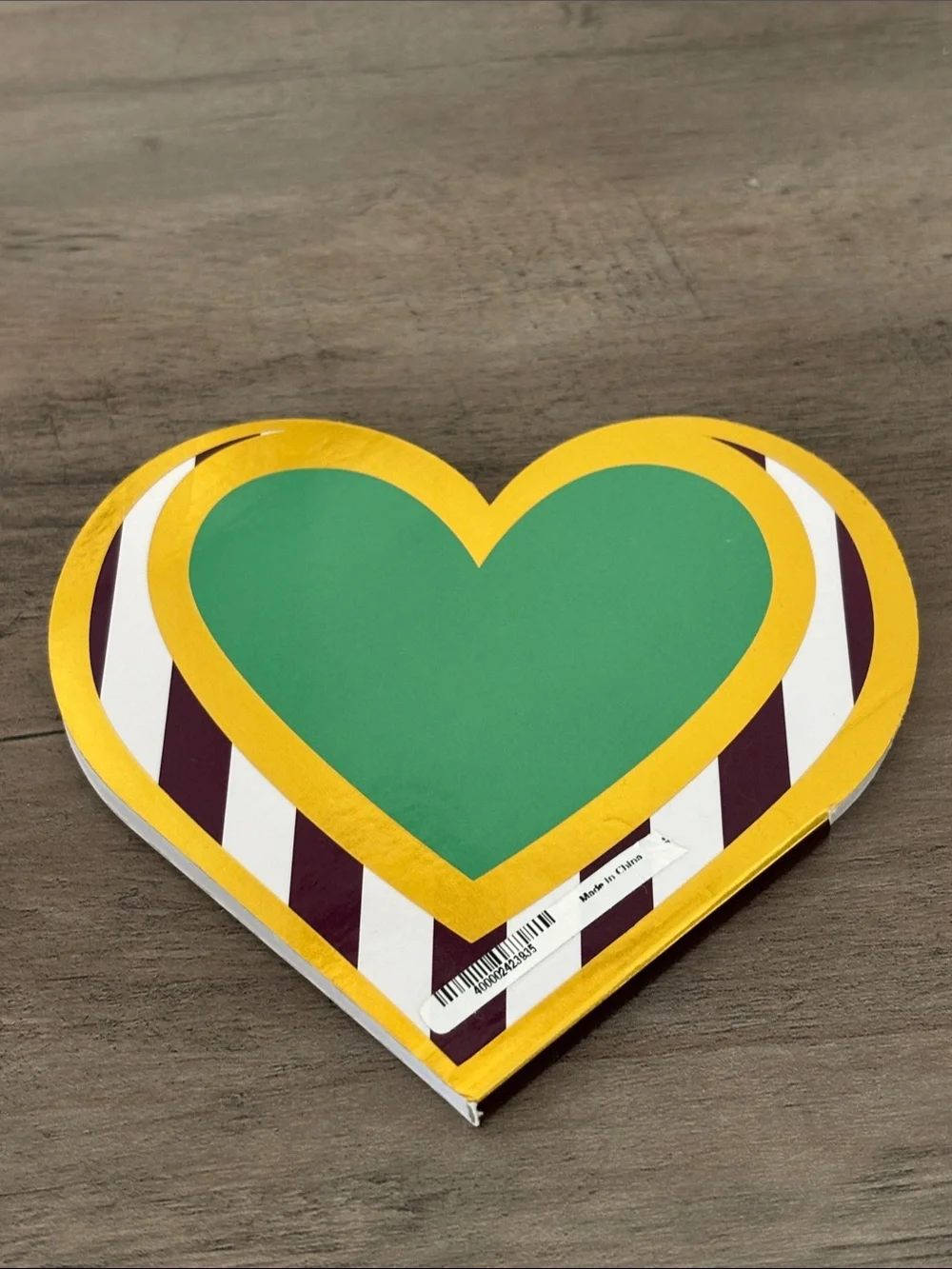henri bendel Heart-Shaped Gift Box in Purple, Gold and Maroon